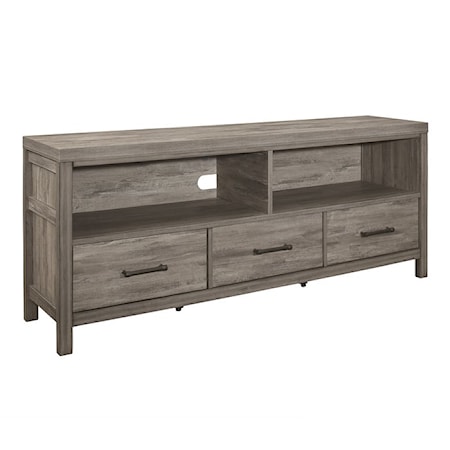 TV Stand with 2 Open Storage Cabinets