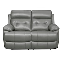 Casual Double Reclining Loveseat with Pillow Arms