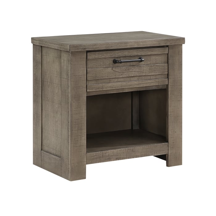 Rustic 1-Drawer Nightstand