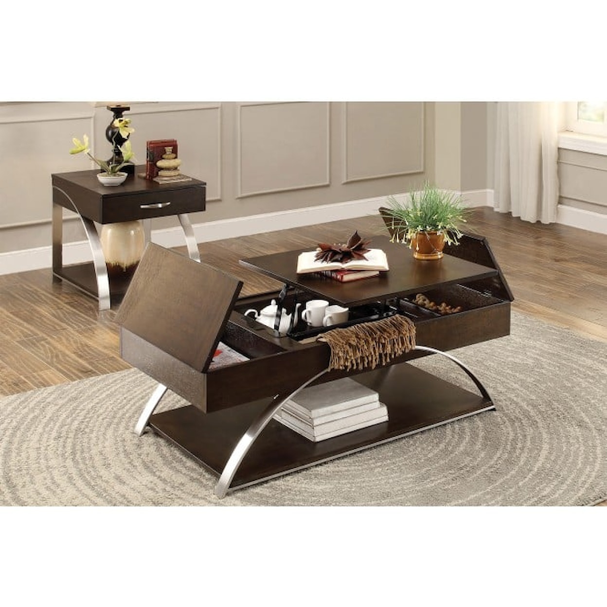 Homelegance Furniture Tioga Lift Top Cocktail Table