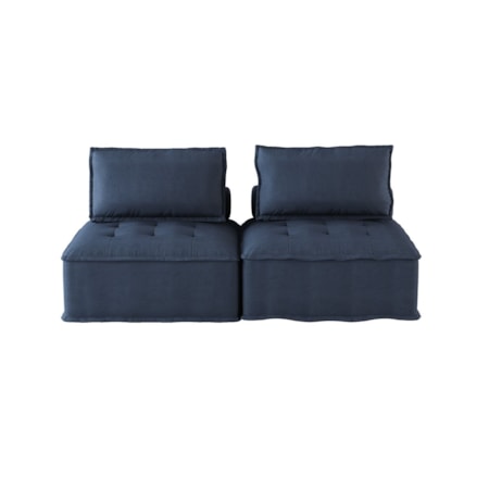 2-Piece Armless Loveseat