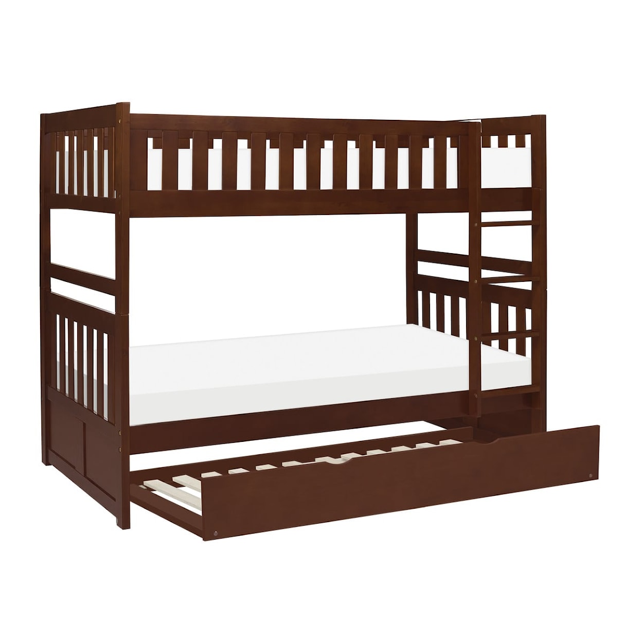 Homelegance Rowe Twin/Twin Bunk Bed with Twin Trundle