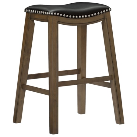 Pub Height Upholstered Stool