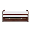 Homelegance Rowe Twin/Twin Bed with Twin Trundle