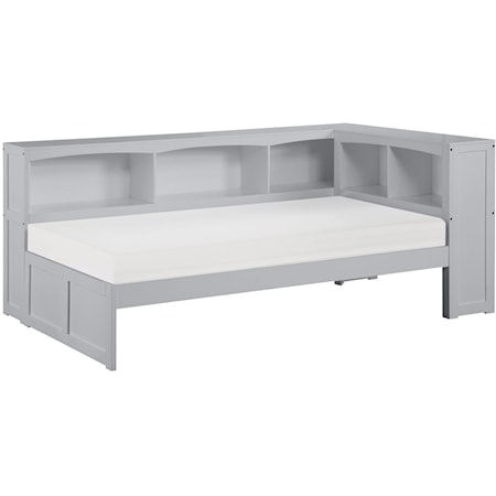 Twin Bookcase Corner Bed