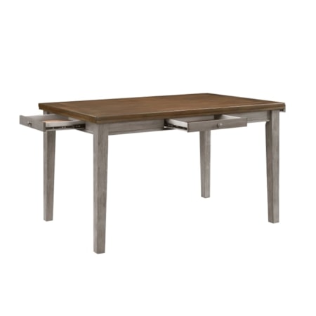 4-Drawer Counter Height Dining Table