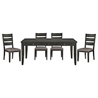 Transitional 5-Piece Dining Set