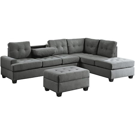 2-Piece Reversible Sectional