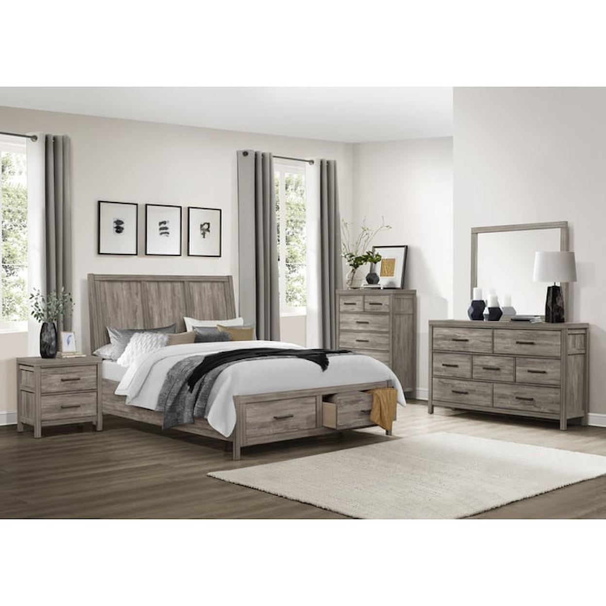 Homelegance Furniture Bainbridge California King Bed with Storage
