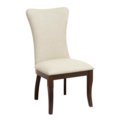 Transitional Side Dining Chair with Nailhead Trim