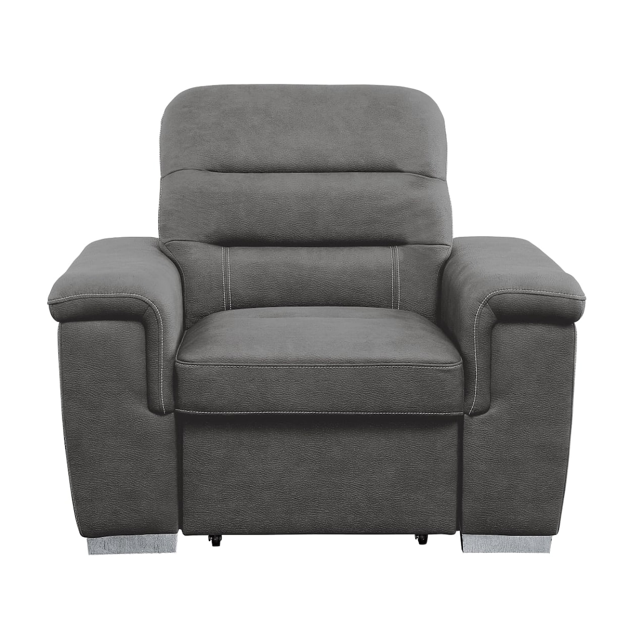 Homelegance Furniture Alfio Chair with Pull-out Ottoman