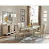 Homelegance Celandine Dining Table with Glass Insert