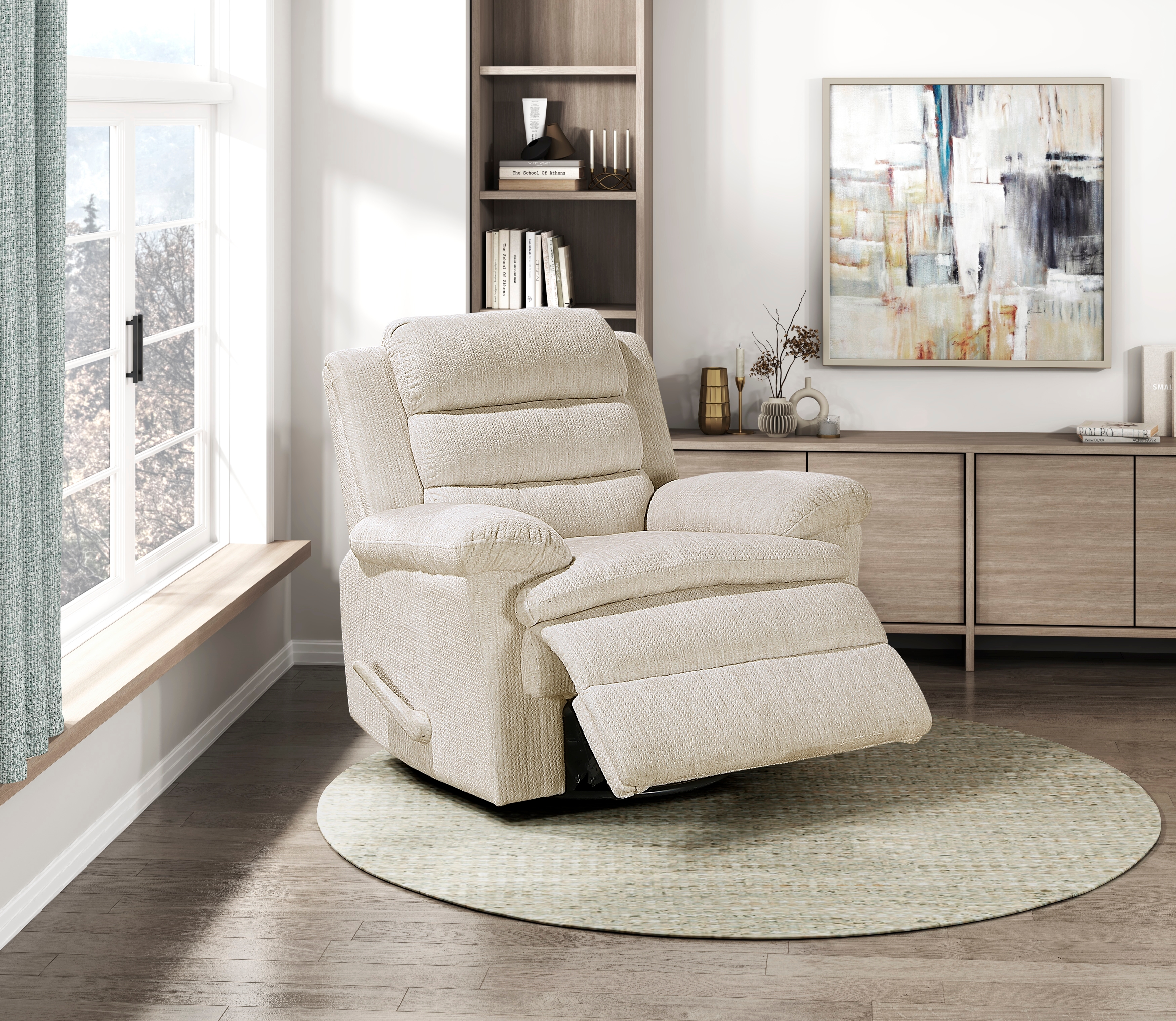 Homelegance Oxford Manual Swivel Glider Recliner