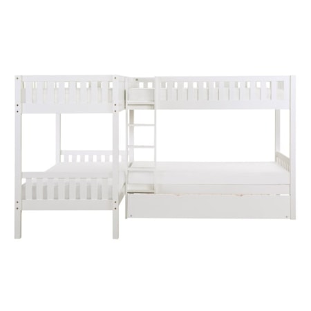 Corner Bunk Bed with Twin Trundle