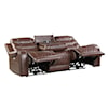 Homelegance Furniture Putnam Power Double Reclining Sofa