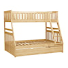 Homelegance Bartly Twin/Full Bunk Bed with Twin Trundle