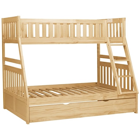 Twin/Full Bunk Bed with Twin Trundle