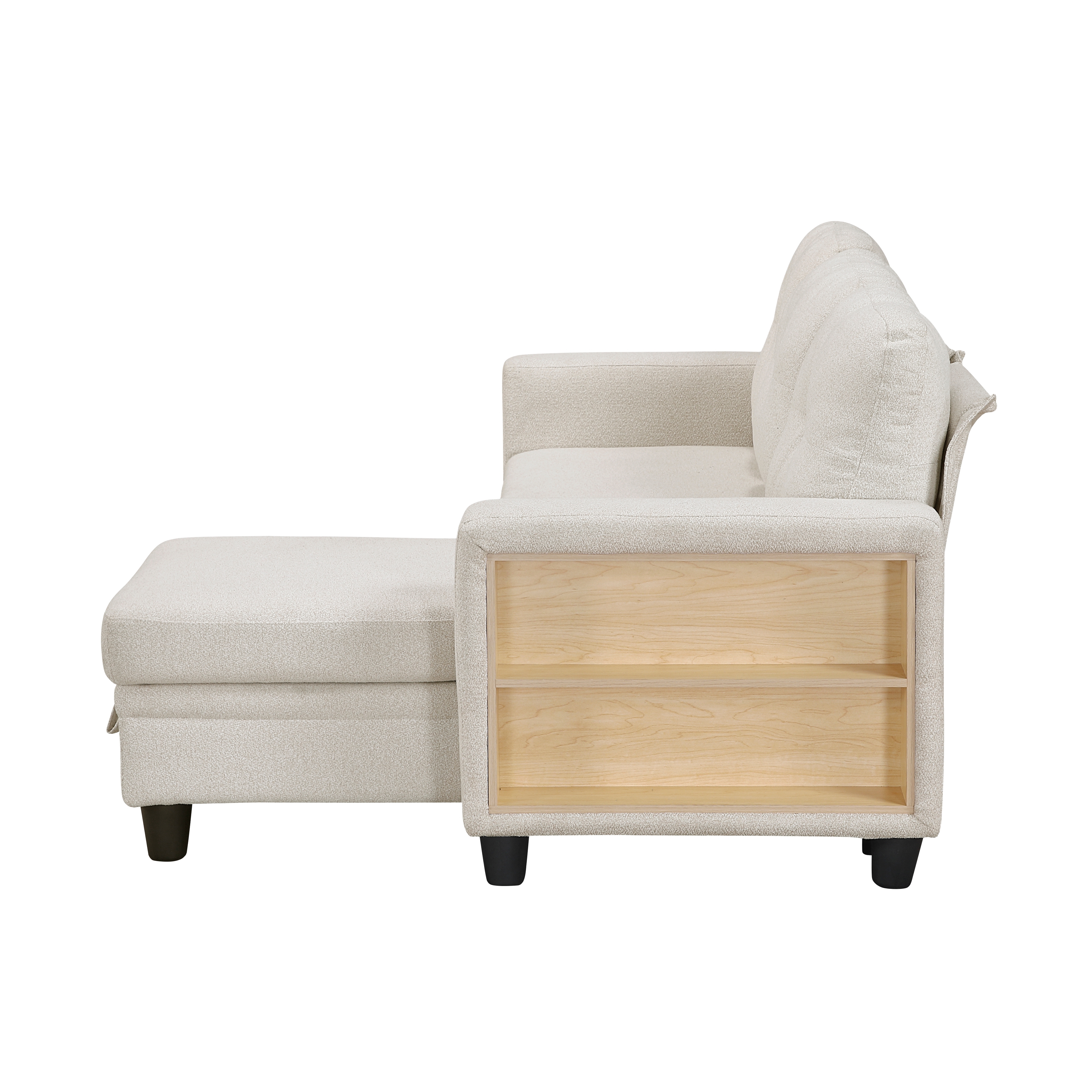 Homelegance Ansley 3-Piece Sectional Sofa with Pull-Out Bed