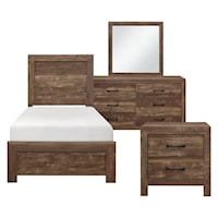 Contemporary 4-Piece Twin Bedroom Set