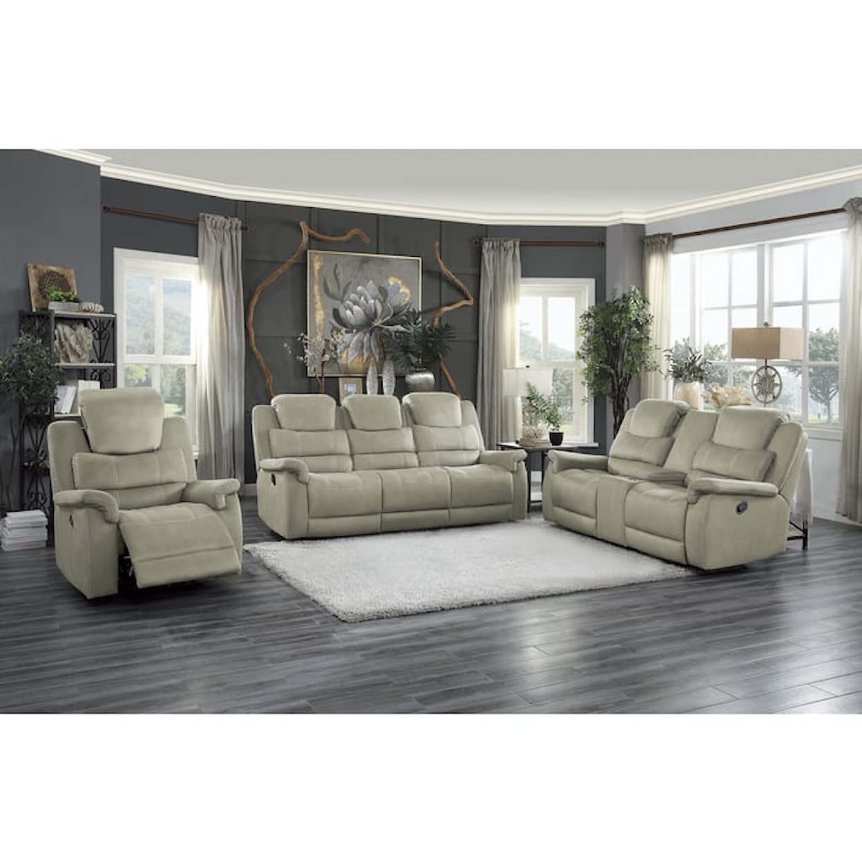 Homelegance Shola Reclining Loveseat