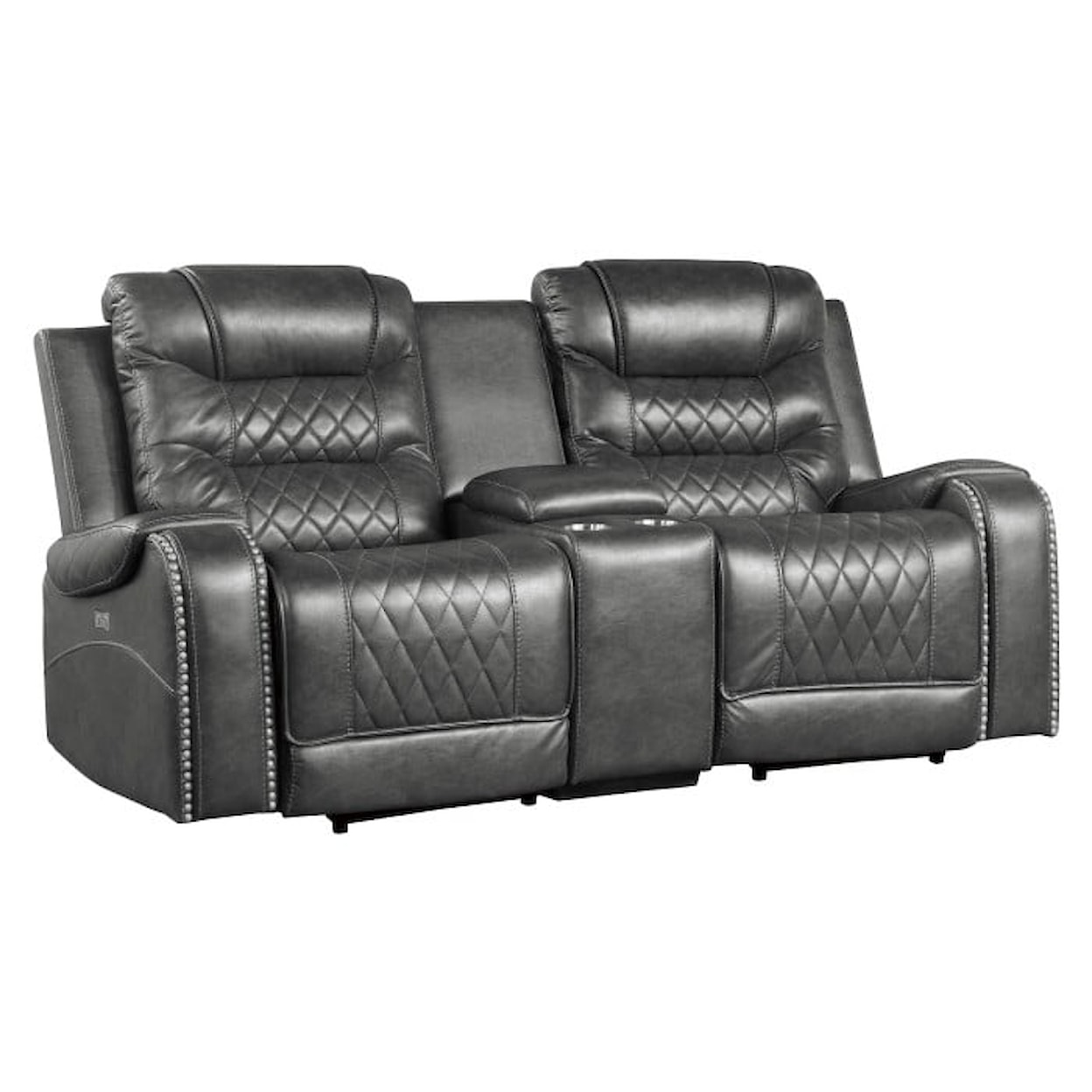 Homelegance Furniture Putnam Power Double Reclining Loveseat