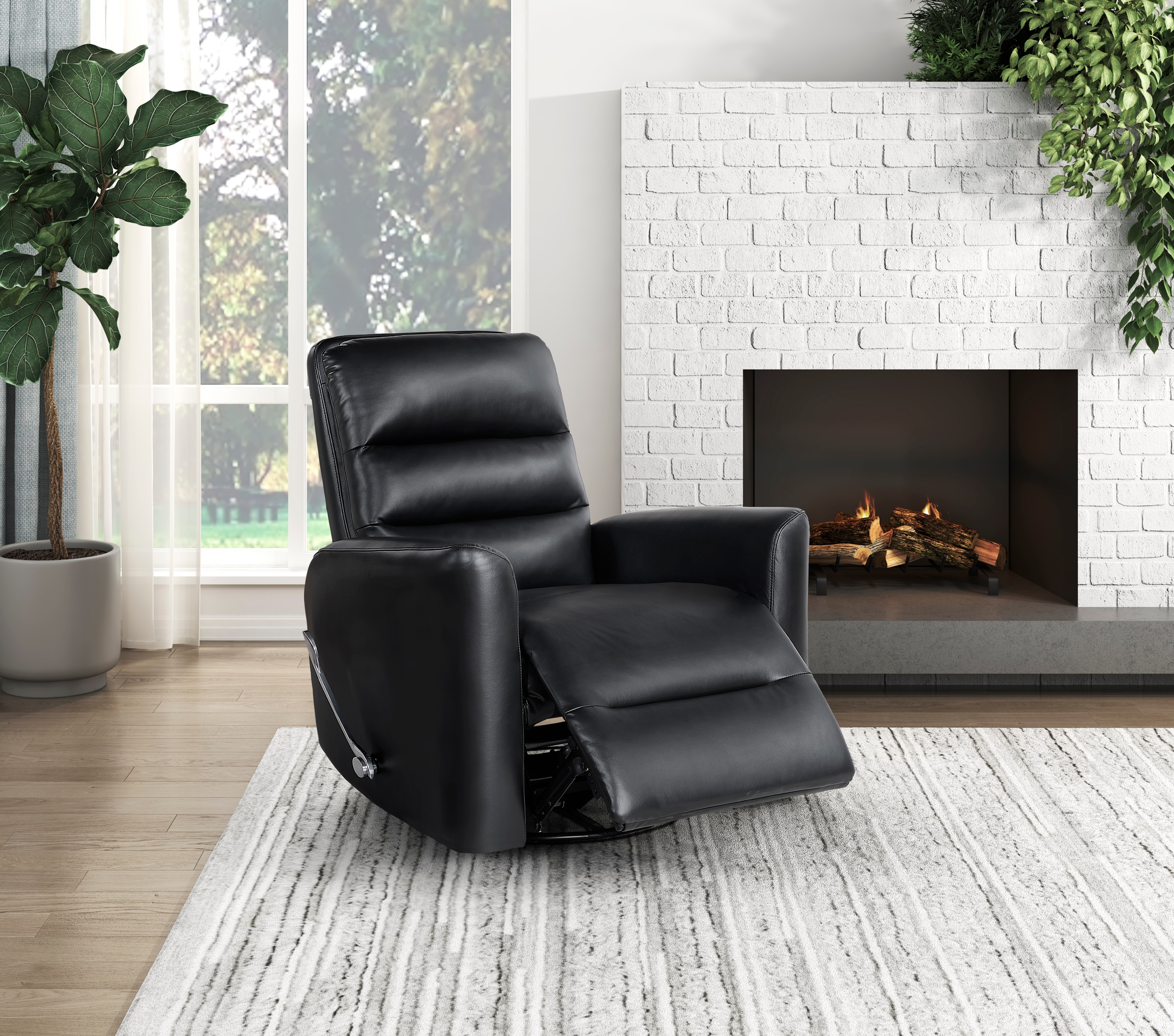 Homelegance Dimitri Manual Swivel Glider Recliner