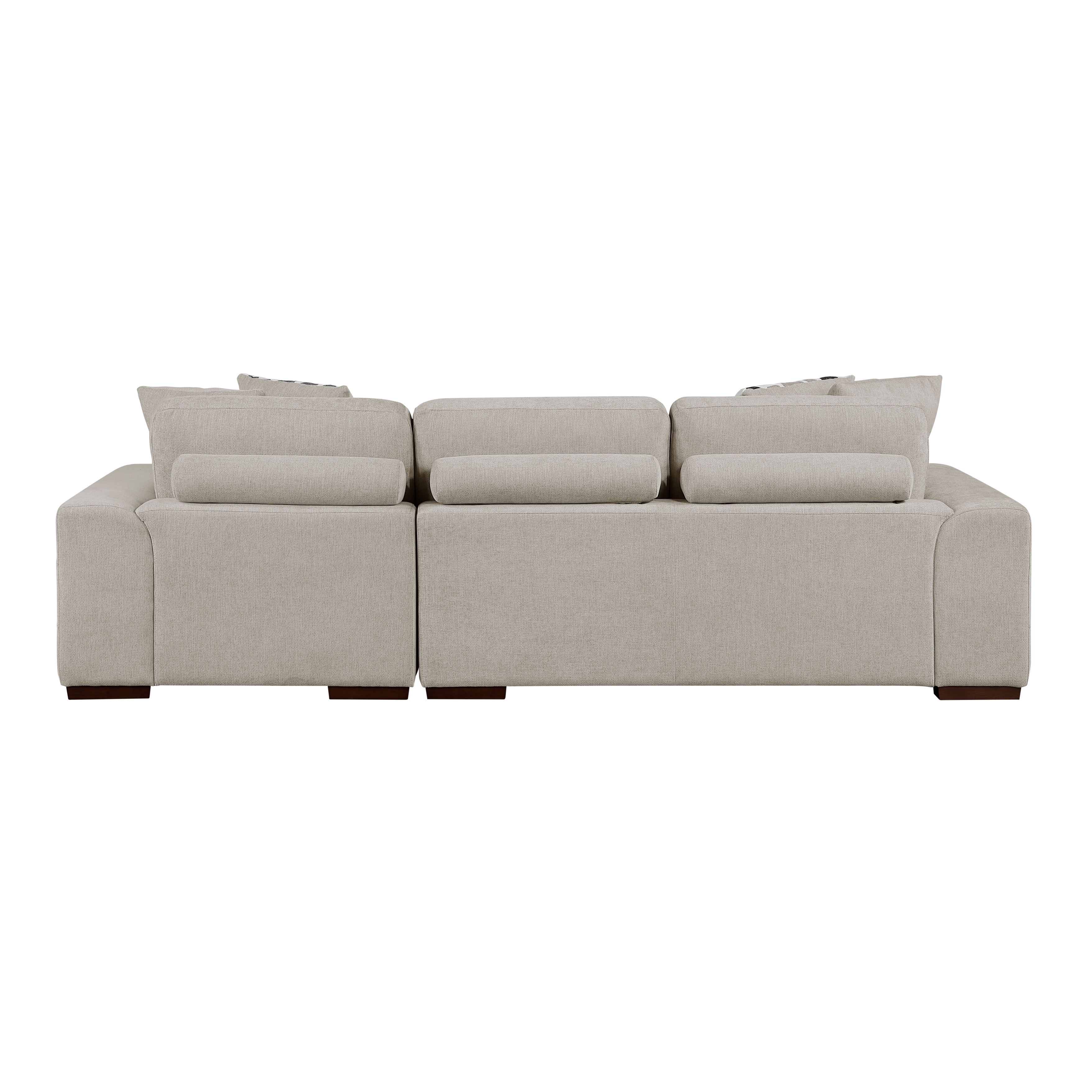Homelegance Raife 3-Piece Sectional Sofa and Ottoman