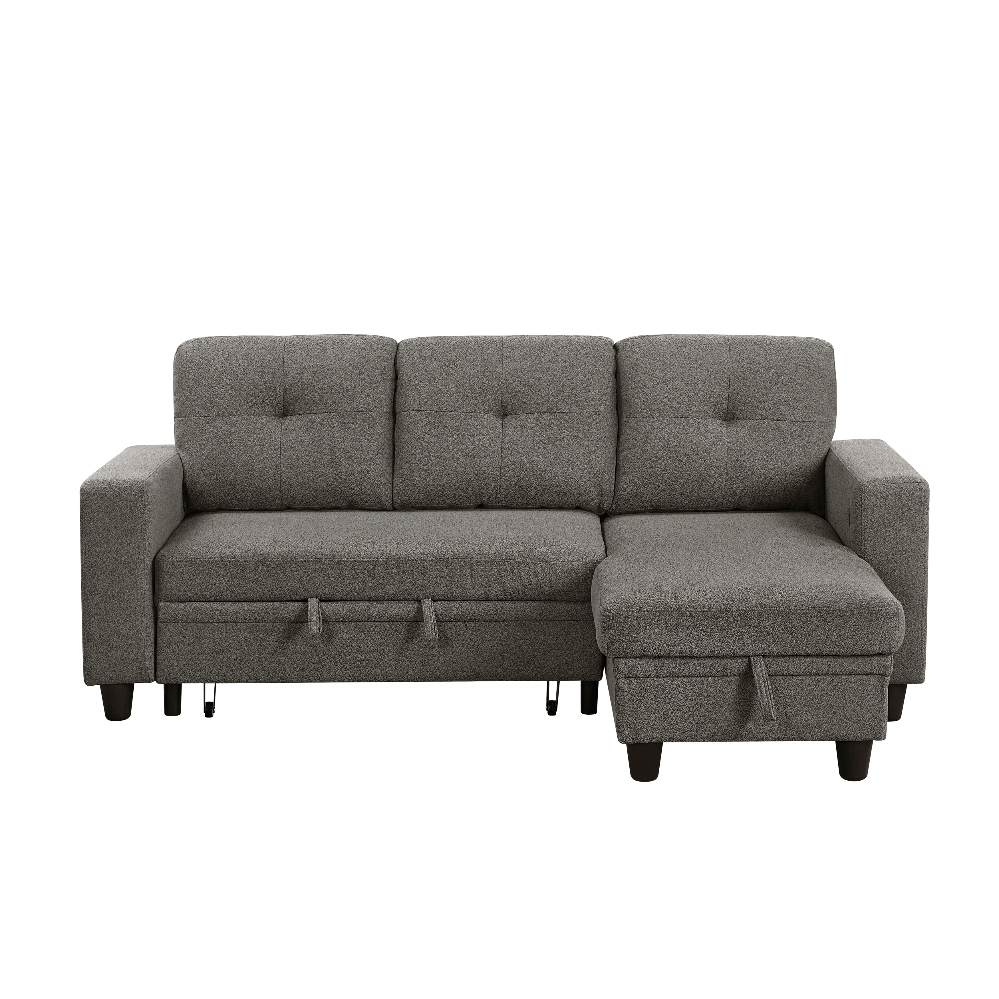 Homelegance Ansley 3-Piece Sectional Sofa with Pull-Out Bed
