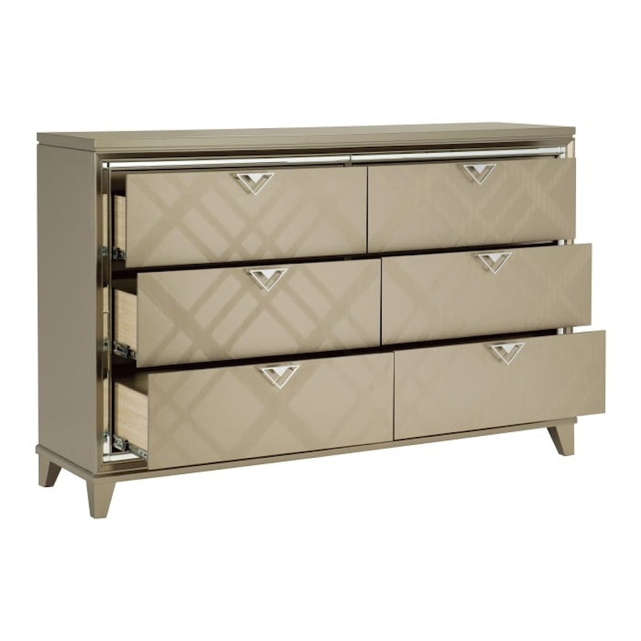 Homelegance Furniture Bijou Dresser with Hidden Jewelry Drawers