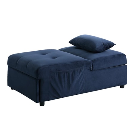 Lift Top Storage Bench with Pull-out Bed