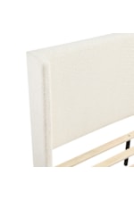 Homelegance Carmel Contemporary Full Wingback Bed with Upholstered Frame