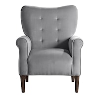 Traditional Accent Chair with Tufted Back