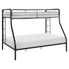 Homelegance Lunar Twin over Full Bunk Bed