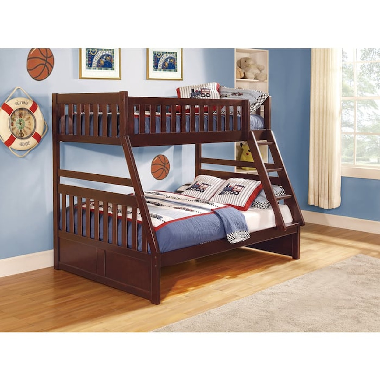 Homelegance Rowe Twin/Full Bunk Bed