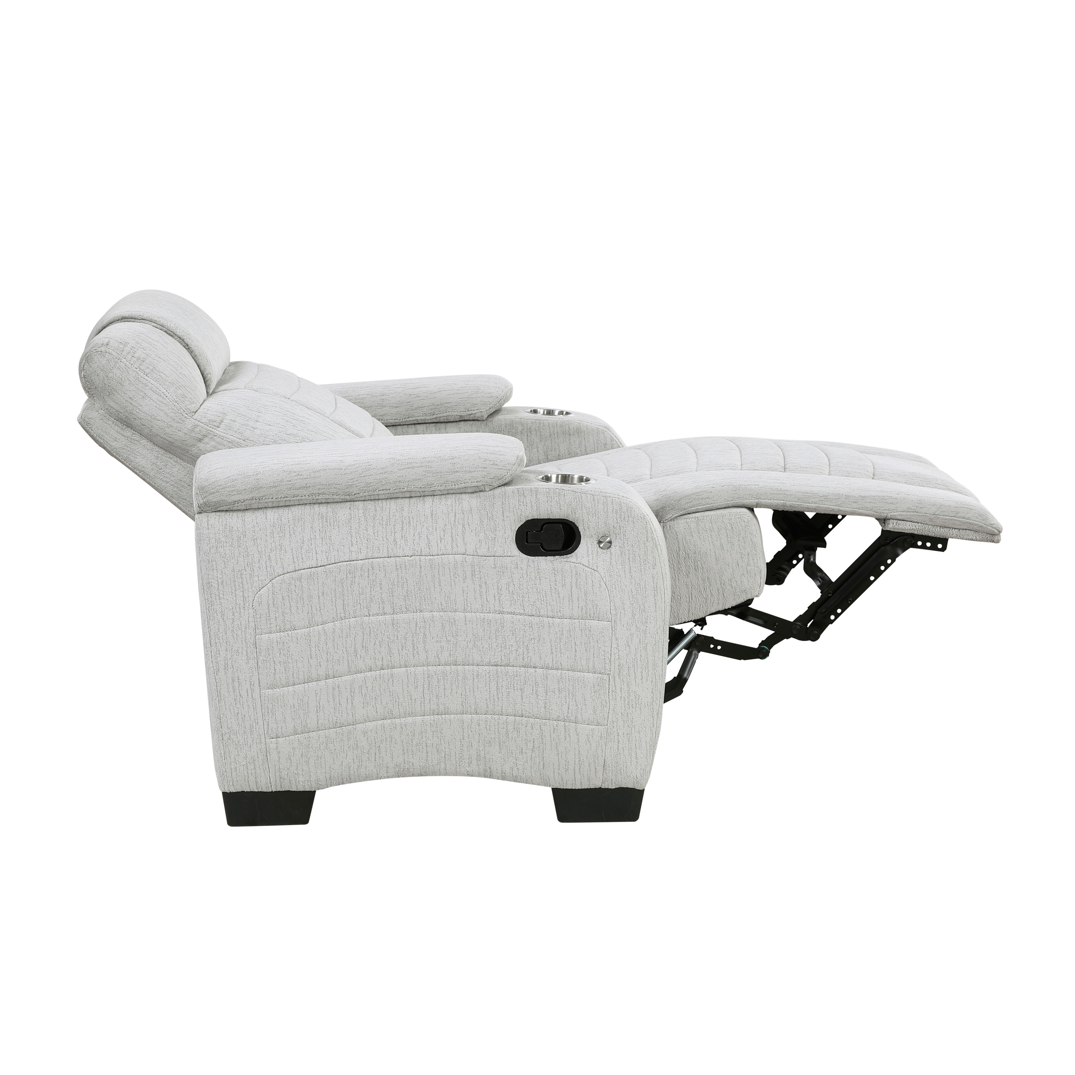 Homelegance Ronan Manual Recliner with LED Lights