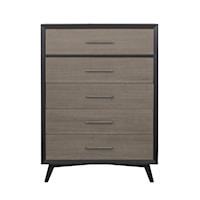 Contemporary Chest of Drawers with 5-Drawers