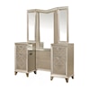 Homelegance Furniture Bijou Vanity Dresser with Mirror and LED Lighting