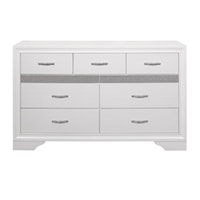 Glam 7-Drawer Dresser with Felt-Lined Jewelry Drawers