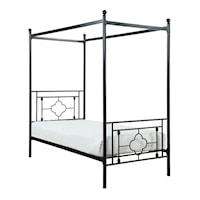 Transitional Metal Twin Platform Bed