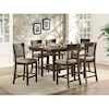 Homelegance Furniture Balin Counter Height Table with Lazy Susan