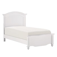 Transitional Twin Arched Panel Bed
