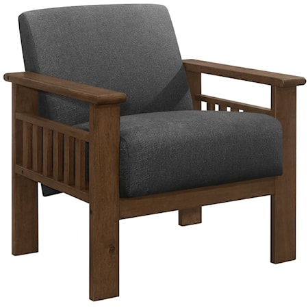 Accent Chair with Storage Arms