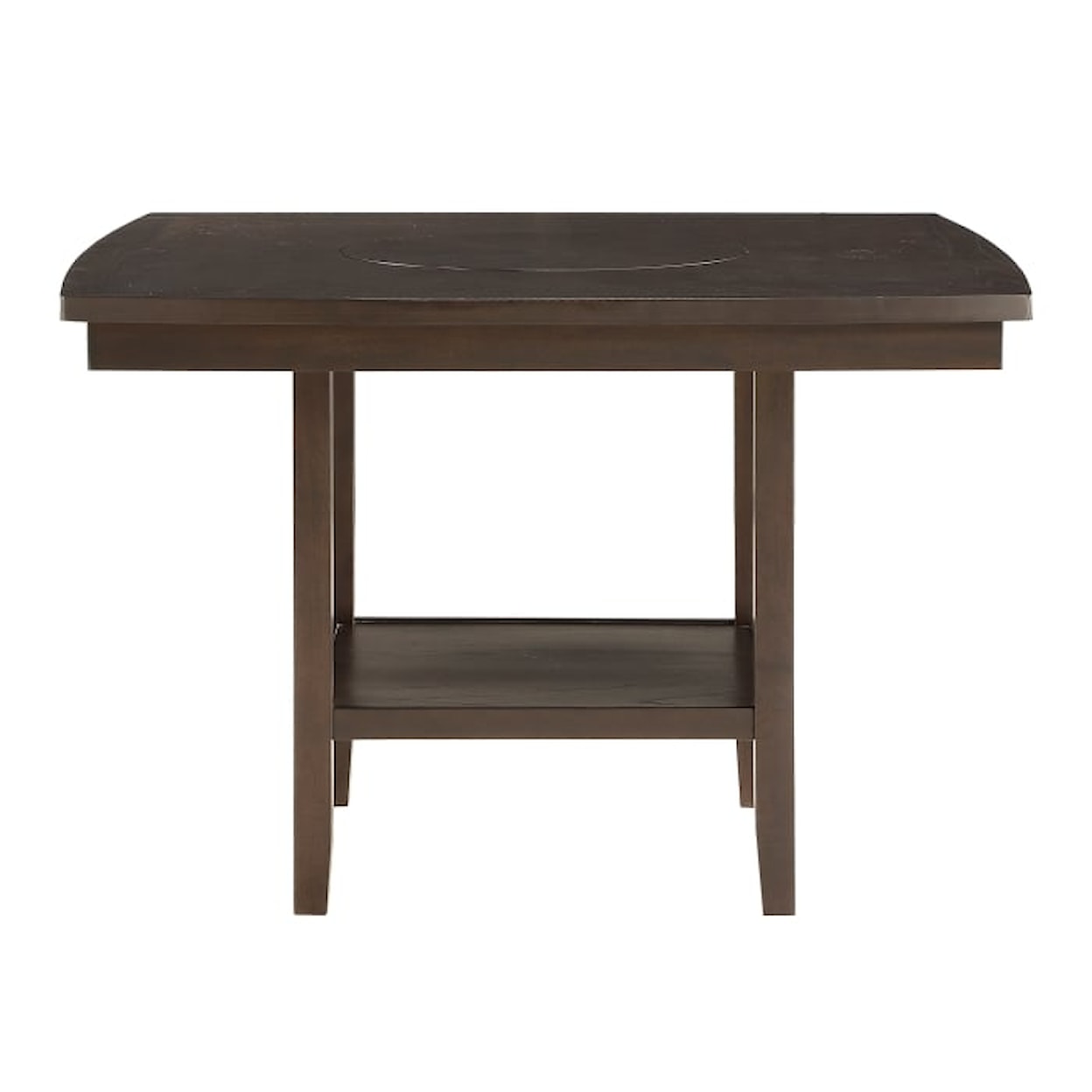 Homelegance Furniture Balin Counter Height Table with Lazy Susan