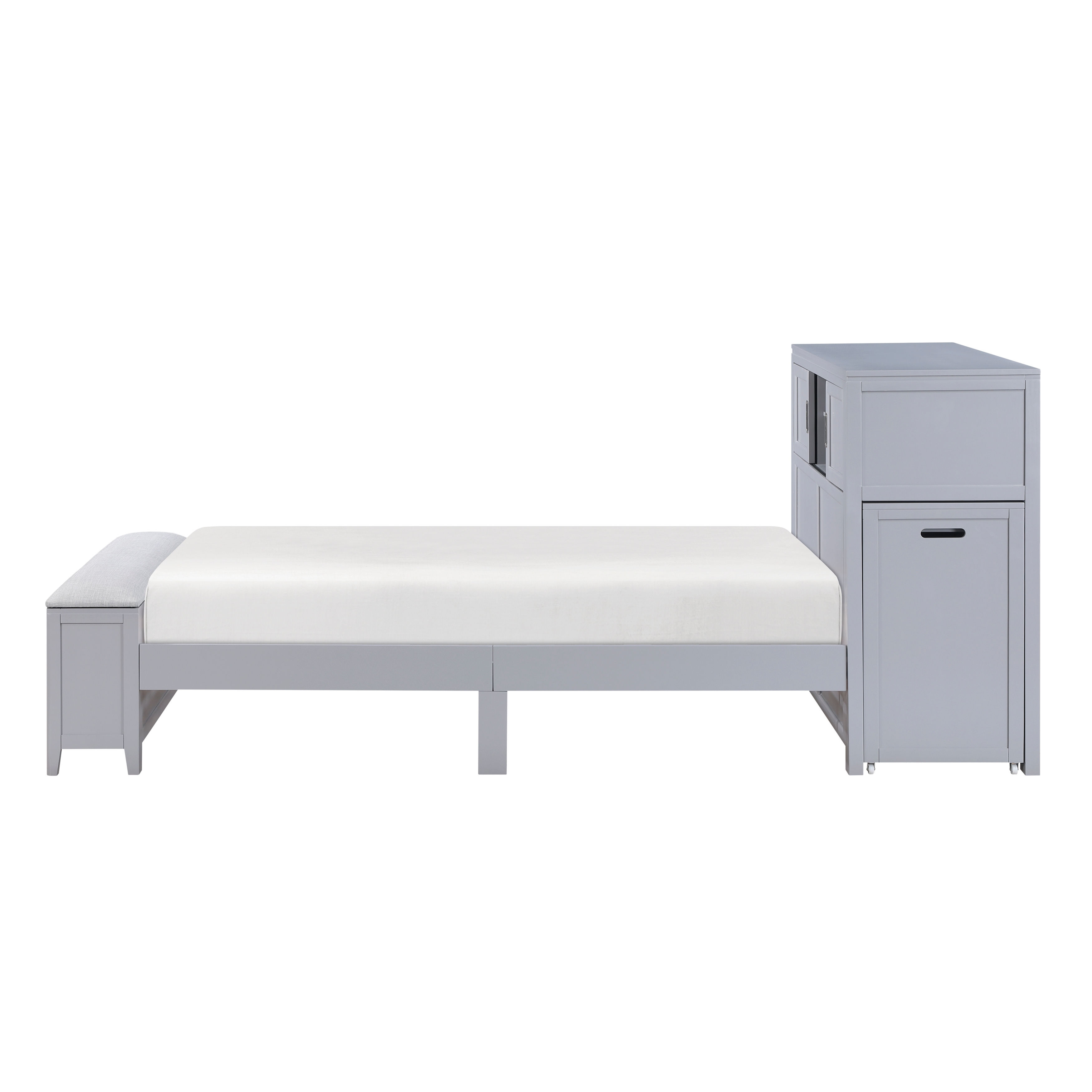 Homelegance Sloane Twin Bookcase Bed with Hidden Desk