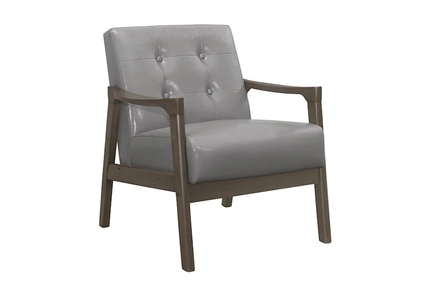 Alby Accent Chair with Button Tufting by Homelegance at Dream Home Interiors