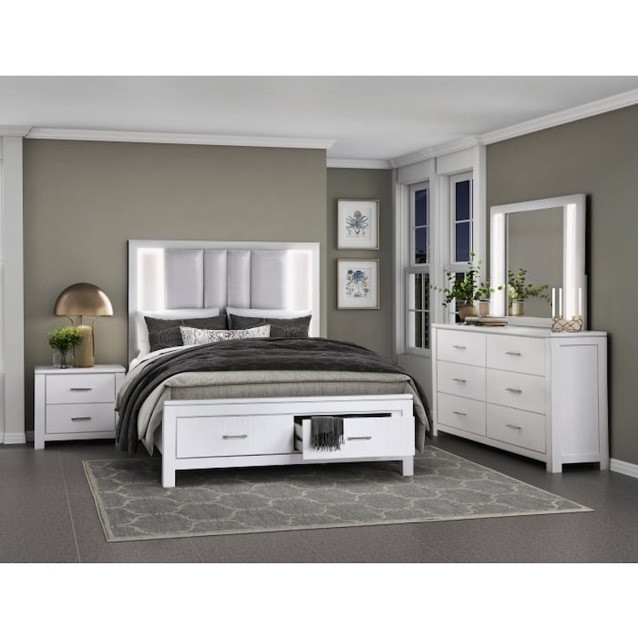 Homelegance Prism Queen Platform Bed