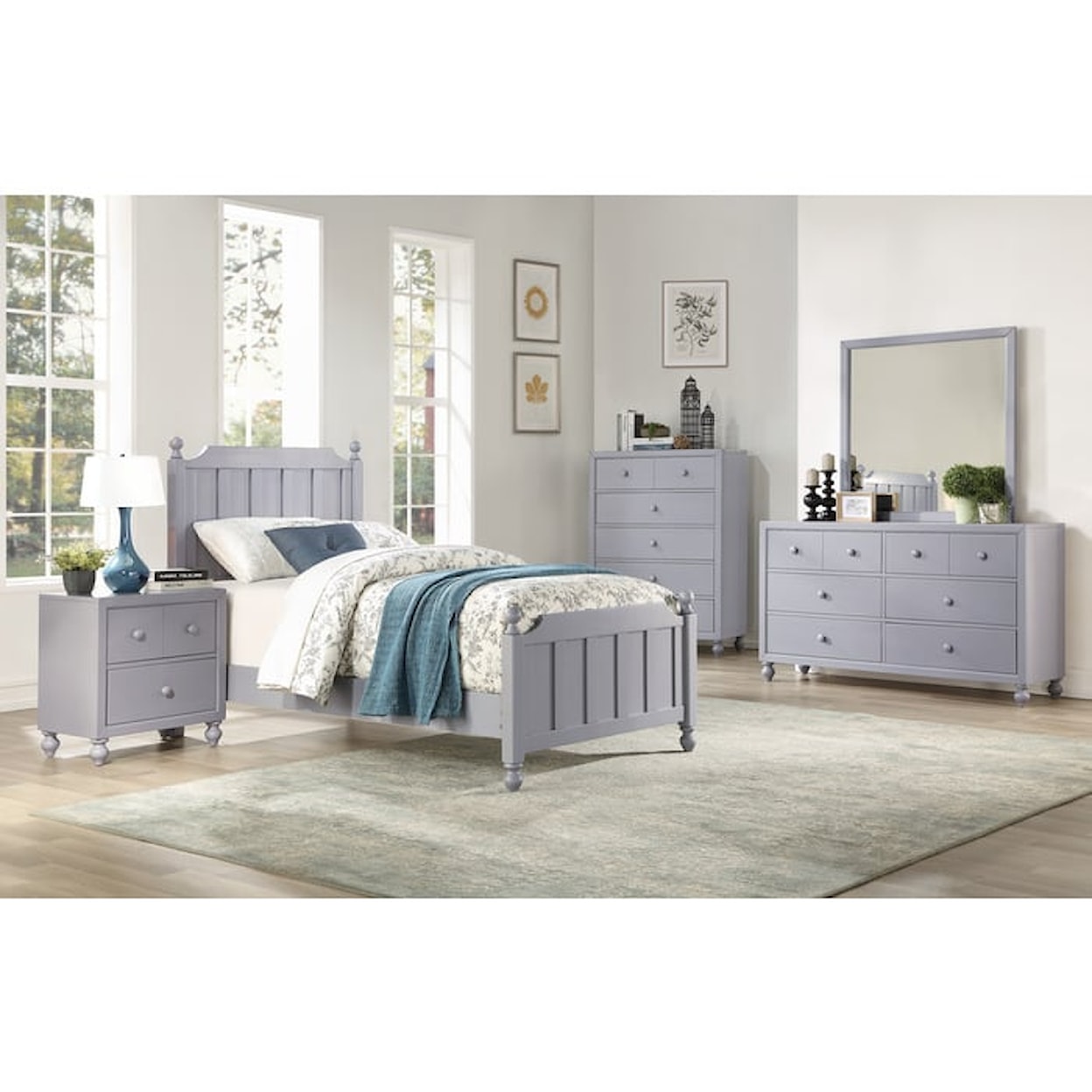 Homelegance Wellsummer 2-Drawer Nightstand