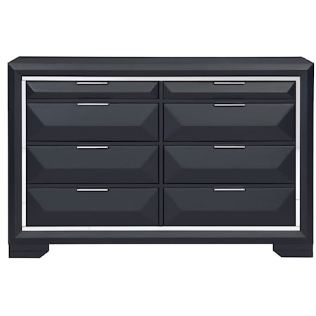 Contemporary 8-Drawer Dresser