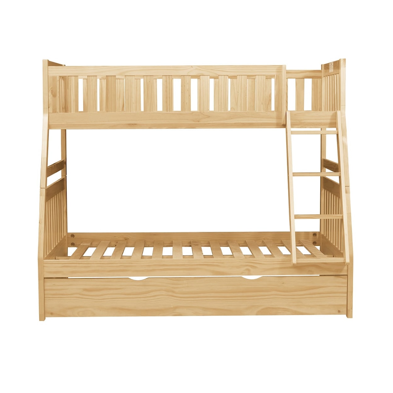 Homelegance Bartly Twin/Full Bunk Bed with Twin Trundle