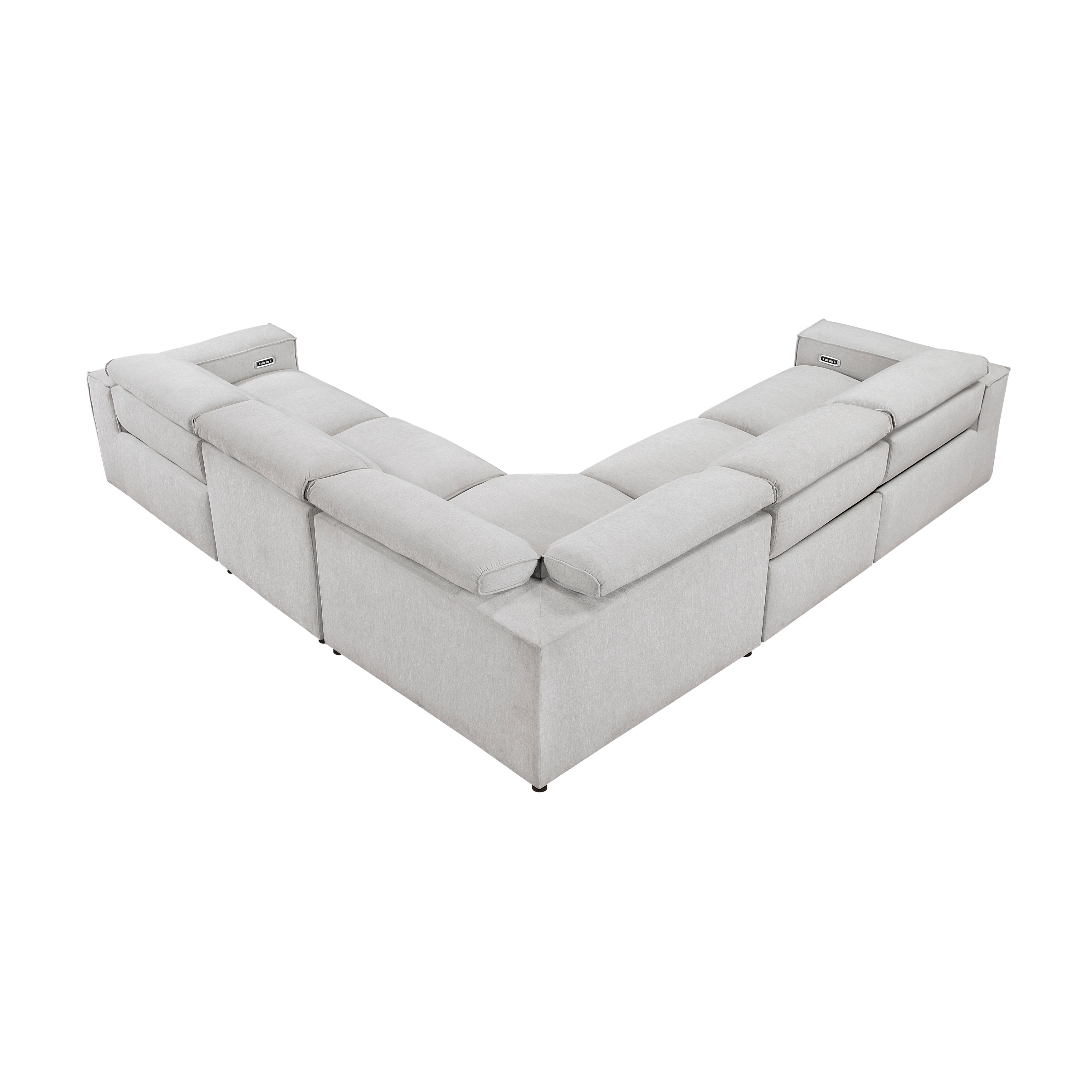 Homelegance Phoebe 5-Piece Power Reclining Sectional Sofa